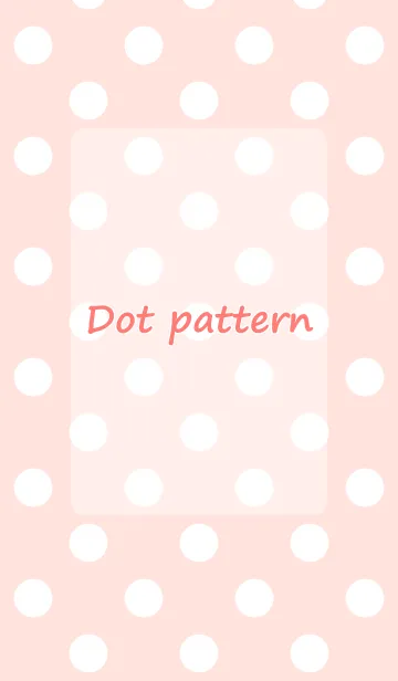 [LINE着せ替え] Dot pattern pink and whiteの画像1
