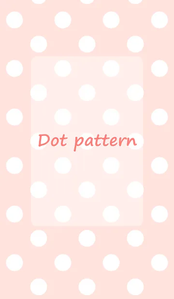 Dot pattern pink and whiteの着せ替えメイン画像