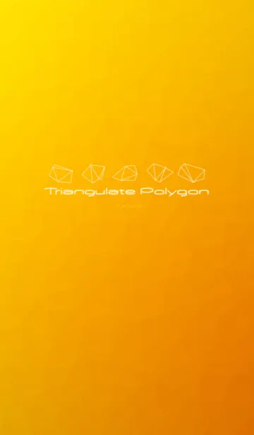 [LINE着せ替え] Triangulate Polygon - Yellow and Orangeの画像1