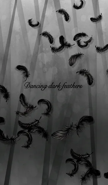 [LINE着せ替え] 舞い散る漆黒の羽根の画像1