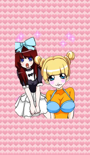 [LINE着せ替え] 真夏の甘え上手なラブリー原宿系少女の画像1