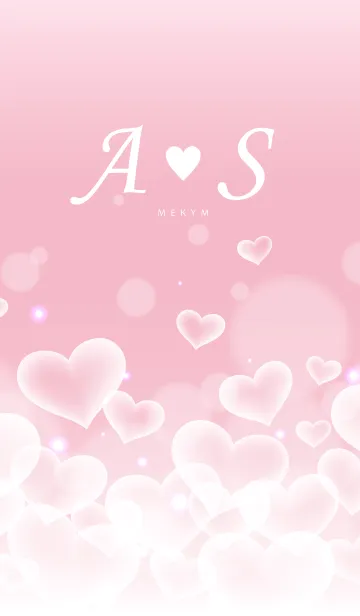 [LINE着せ替え] Initial -A＆S- Heart cloudの画像1
