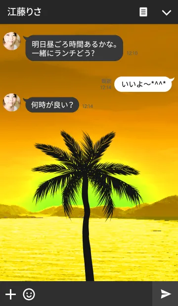 [LINE着せ替え] Aroha Sunset 11の画像3