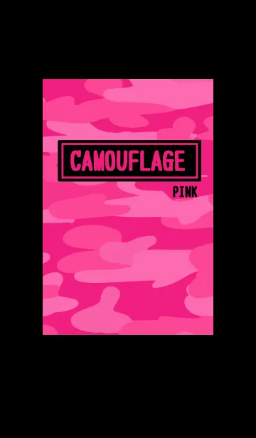 [LINE着せ替え] Camouflage ピンク・ブラックの画像1