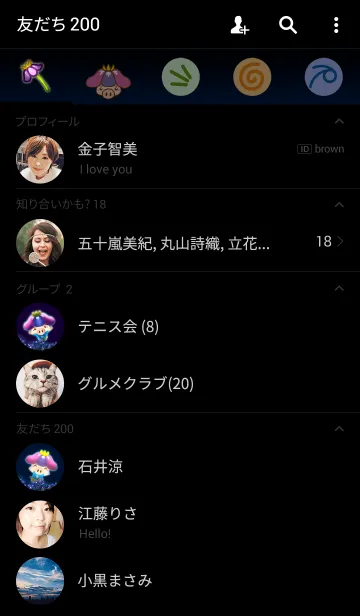 [LINE着せ替え] しょうぶー2 夜の庭園の画像2