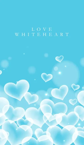 [LINE着せ替え] LOVE WHITE HEARTの画像1