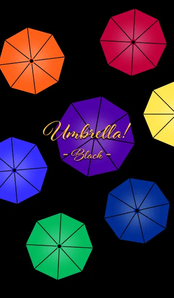 [LINE着せ替え] Umbrella！ -Black-の画像1