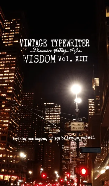 [LINE着せ替え] VINTAGE TYPEWRITER WISDOM Vol. XIIIの画像1