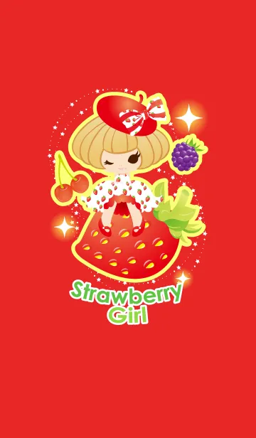 [LINE着せ替え] Strawberry Girl！！の画像1