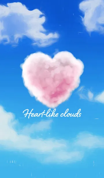 [LINE着せ替え] Heart-like cloudsの画像1