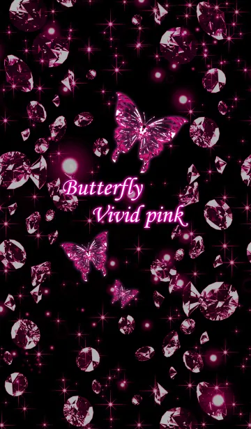 Butterfly Vivid pink(ビビッドピンク蝶）の着せ替えメイン画像