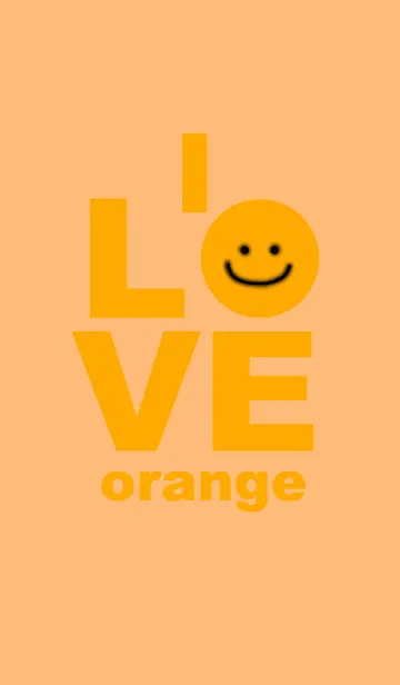 [LINE着せ替え] LOVE orange color 2の画像1