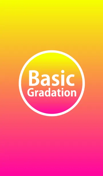 Basic Gradation Yellow Pinkの着せ替えメイン画像