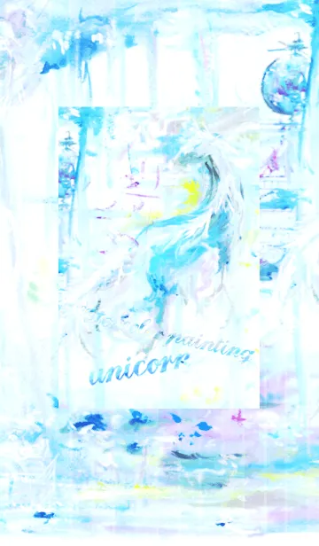 [LINE着せ替え] Watercolor painting - unicornの画像1