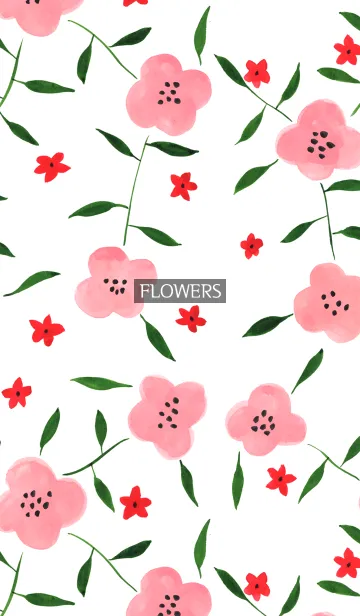 [LINE着せ替え] water color flowers_202の画像1