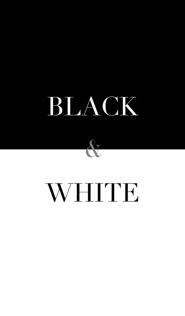 [LINE着せ替え] ブラック ＆ ホワイトの画像1