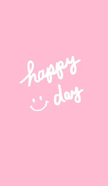 [LINE着せ替え] happy day smile-ピンク-の画像1