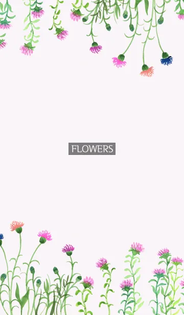 [LINE着せ替え] water color flowers_205の画像1