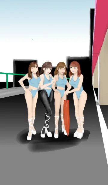 [LINE着せ替え] 美女たち☆彡の画像1