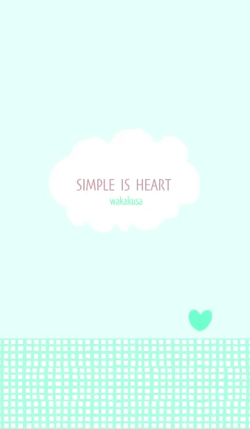 [LINE着せ替え] SIMPLE IS HEART asagiの画像1