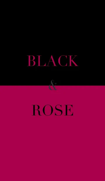 ブラック ＆ ローズレッドの着せ替えメイン画像