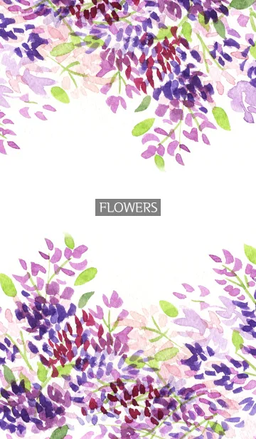 [LINE着せ替え] water color flowers_192の画像1