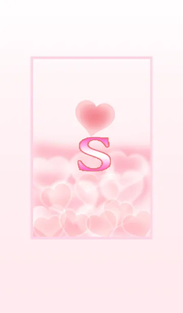 [LINE着せ替え] イニシャルピンク・Sの画像1