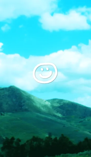 [LINE着せ替え] 自由 笑顔2-山-の画像1