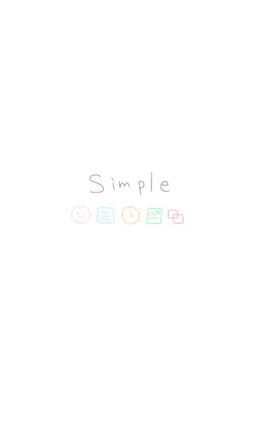手描きシンプルの着せ替えメイン画像