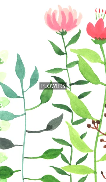 [LINE着せ替え] water color flowers_211の画像1