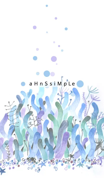 [LINE着せ替え] ahns simple_098_seaの画像1