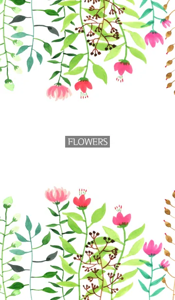 [LINE着せ替え] water color flowers_210の画像1