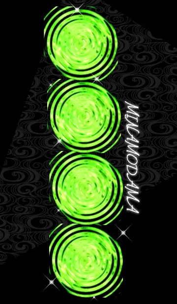 [LINE着せ替え] MINAMODAMA-Bright Green-の画像1
