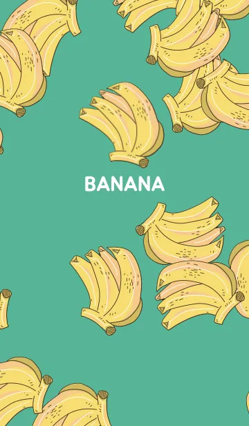 [LINE着せ替え] バナナ 緑の画像1