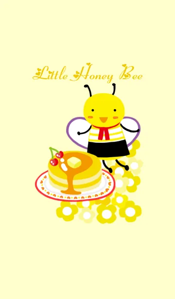 Little Honey Bee 菜の花畑のLINE着せ替え