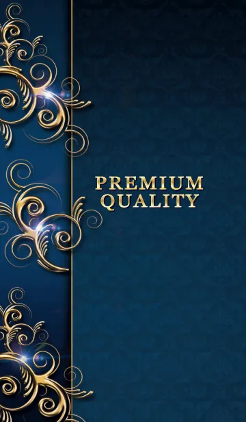 [LINE着せ替え] 高級感のある大人なデザイン-BLUEの画像1