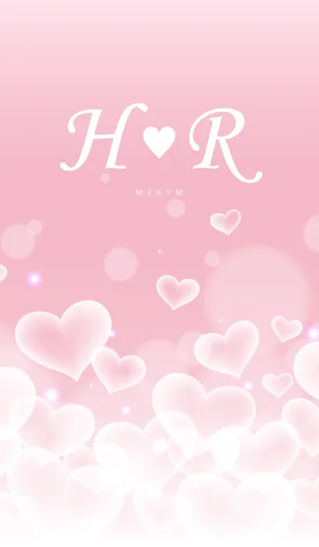 [LINE着せ替え] Initial -H＆R- Heart cloudの画像1