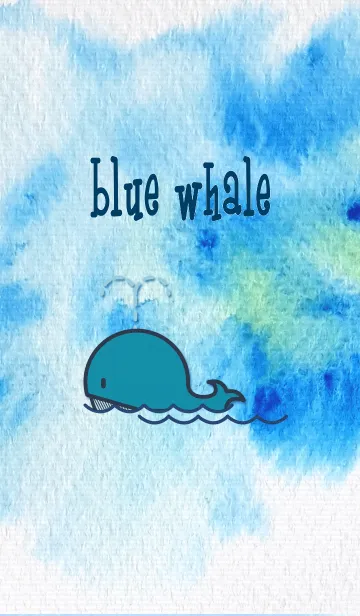 [LINE着せ替え] blue whale ver.01の画像1