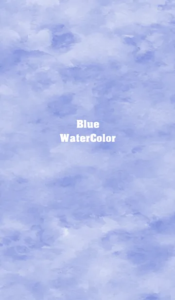 [LINE着せ替え] Blue watercolor.の画像1