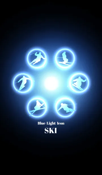 [LINE着せ替え] Blue Light Icon SKIの画像1