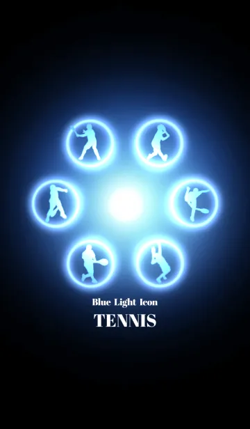 [LINE着せ替え] Blue Light Icon TENNIS Ver.2の画像1