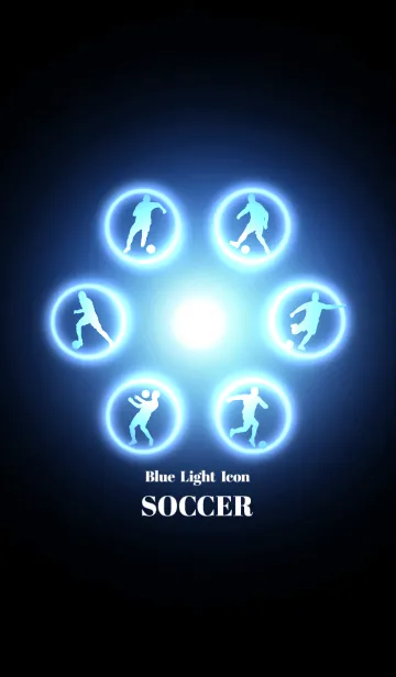 [LINE着せ替え] Blue Light Icon SOCCER Ver.2の画像1