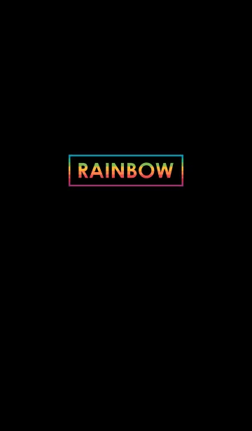 [LINE着せ替え] Rainbow in Black IIの画像1
