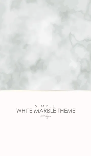 [LINE着せ替え] SIMPLE WHITE MARBLE THEMEの画像1