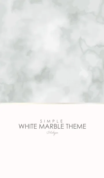 SIMPLE WHITE MARBLE THEMEのLINE着せ替え