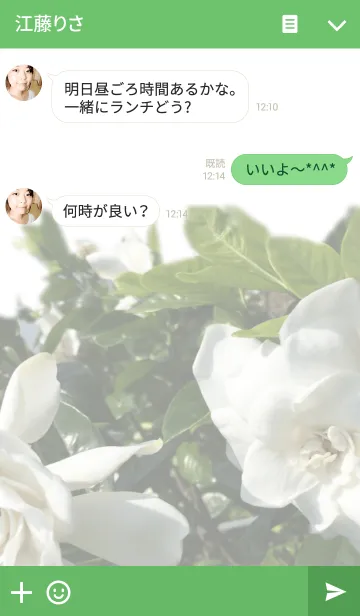 [LINE着せ替え] クチナシの画像3