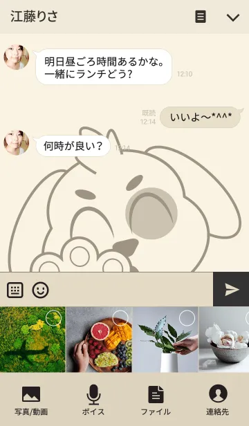 [LINE着せ替え] Fun and cute dogの画像4