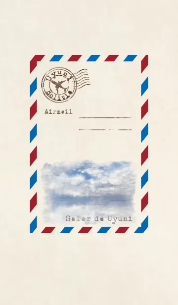 Airmail Uyuni Bolivia Salar de Uyuni Verの着せ替えメイン画像