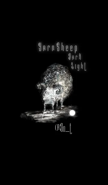 [LINE着せ替え] Yarn Sheep Dark Light.の画像1