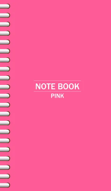 [LINE着せ替え] NOTEBOOK-PINK-の画像1